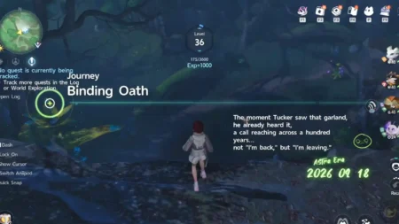 Binding Oath quest completed in Aniimo