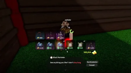 Black Market NPC Vendor in Project Slayers 2