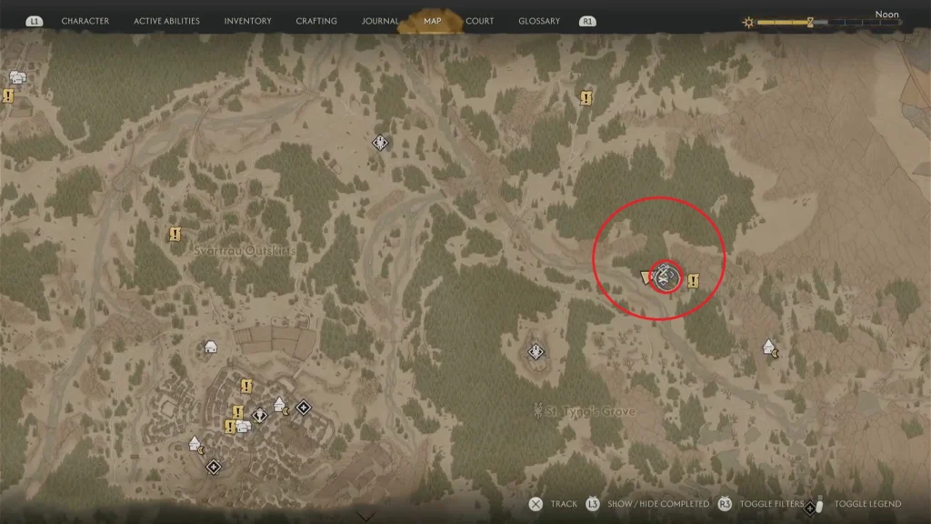 Blood of Dawnwalker Walking Fortress Manual Map Location