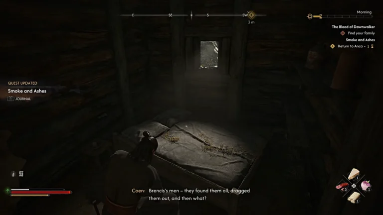 Blood of the Dawnwalker Search Your Family Home Bed Interaction