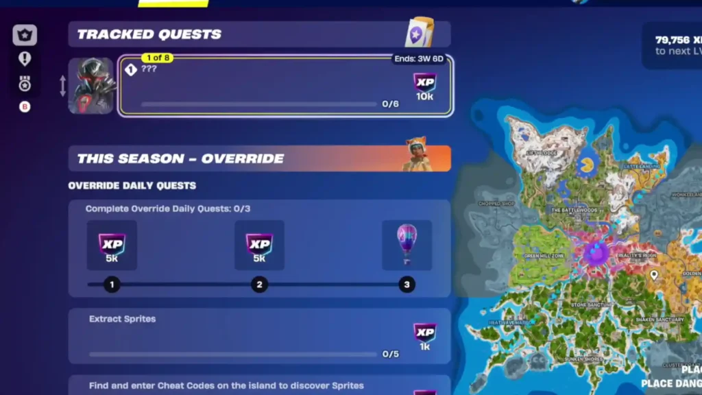 First quest in Fortnite Geno Void Master Questline