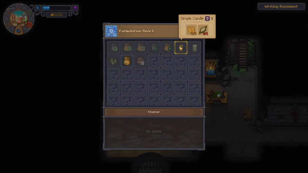 Graveyard Keeper 2 Formulation Table Simple Candle Recipe