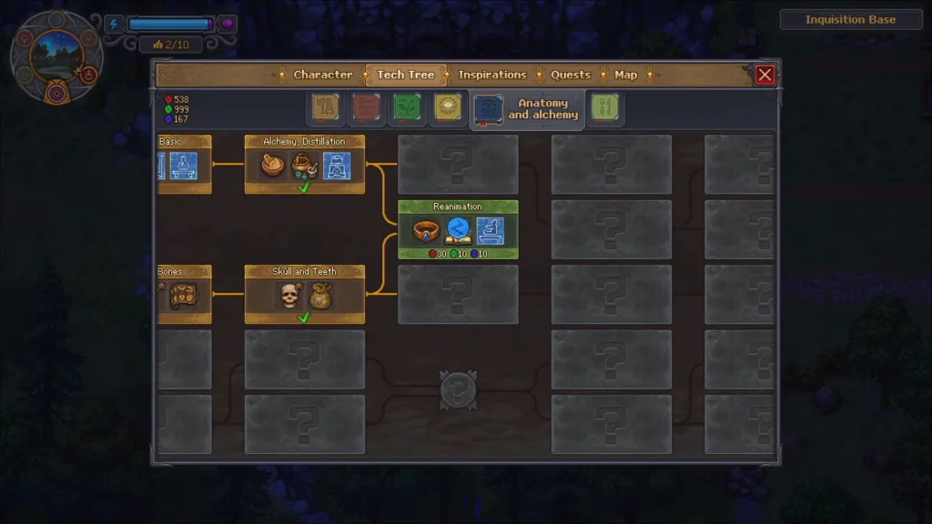 Graveyard Keeper 2 Tech Tree