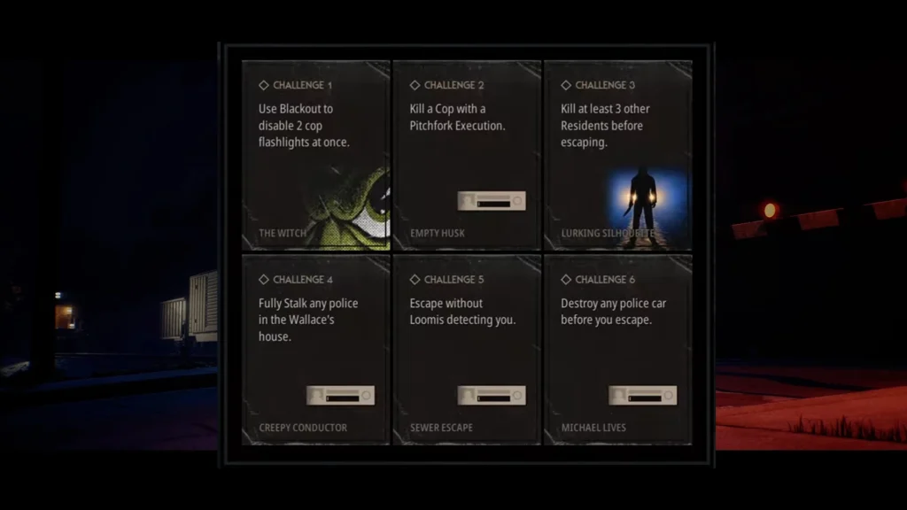 Halloween The Game Chapter 5 Challanges