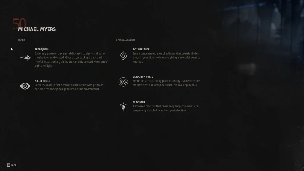 Halloween The Game Michael Myers Skills (1)