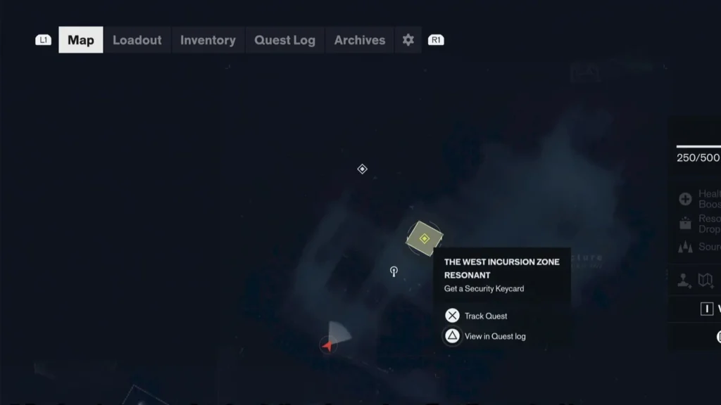 Keycard Location in Control Resonant