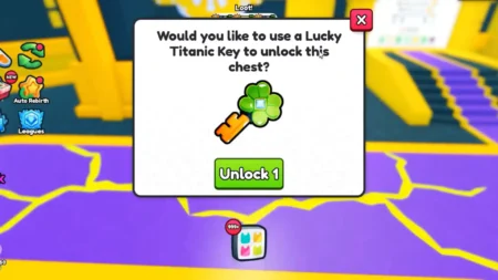 Lucky Titanic Key in Pet Simulator 99