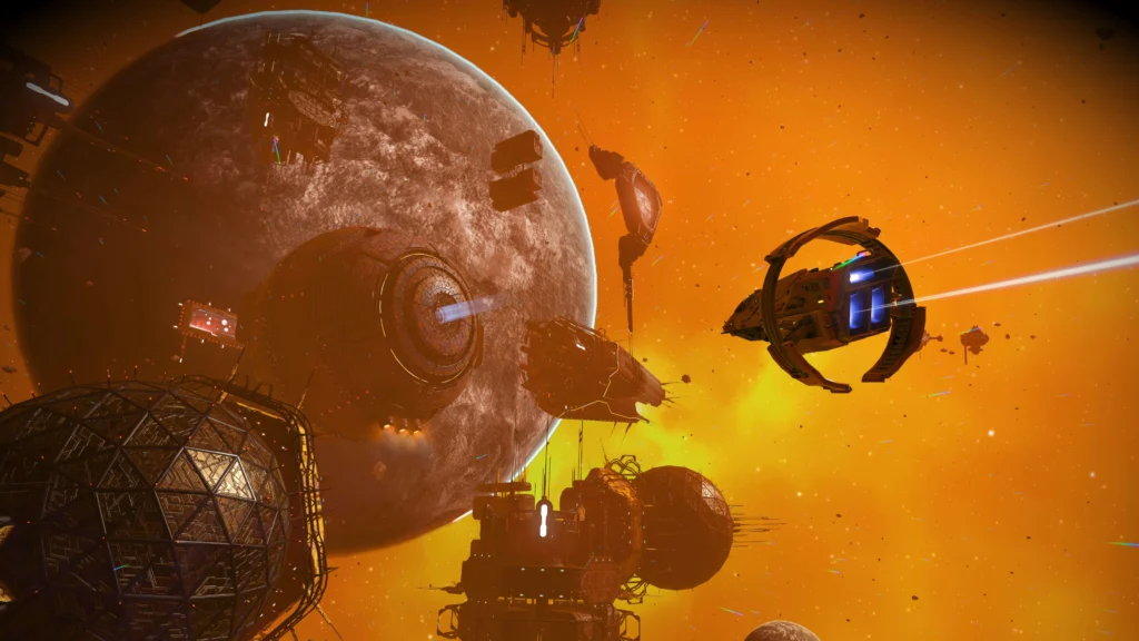 No Man Sky Ship In Space