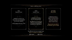 Onimusha Way of the Sword Difficulty Screen New Game Plus