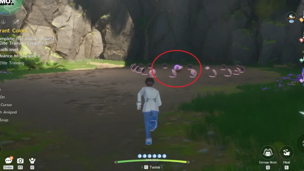 Prismana Egg inside the cave