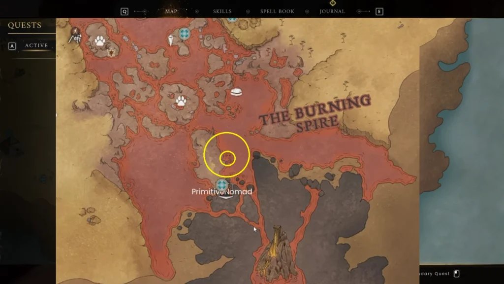 Runescape Dragonwild Burning Spire Map