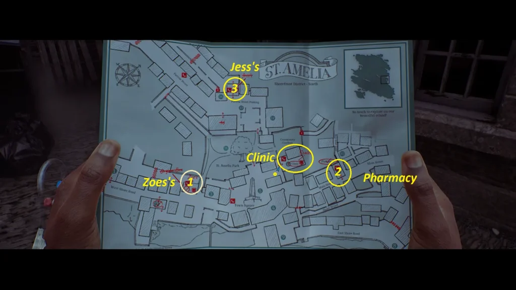 Silent Hill Townfall Shorefront District South Map