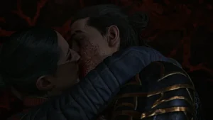 The Blood of Dawnwalker Lacra Kissing Romance Feature image