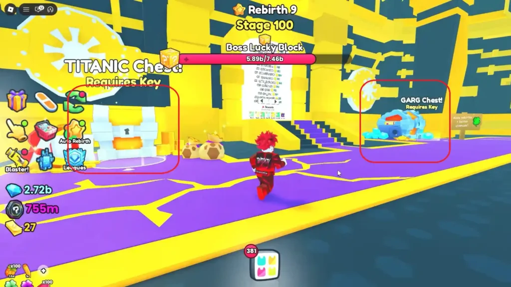 Titanic and Gargantuan Chest in Pet Simulator 99