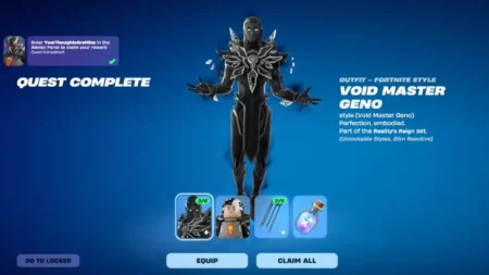 Void Master Geno outfit and rewards