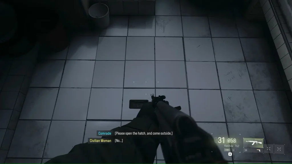 Call of Duty Modern Warfare 4 COD MW4 Hide the North Korean Villager vs Report Her Outcome