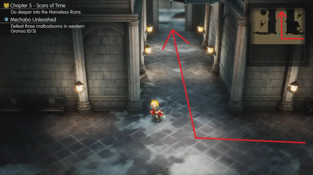 Final Fantasy Resonance Nameless Ruins Statue Locked Chest Riddle Solution Statue Puzzle
