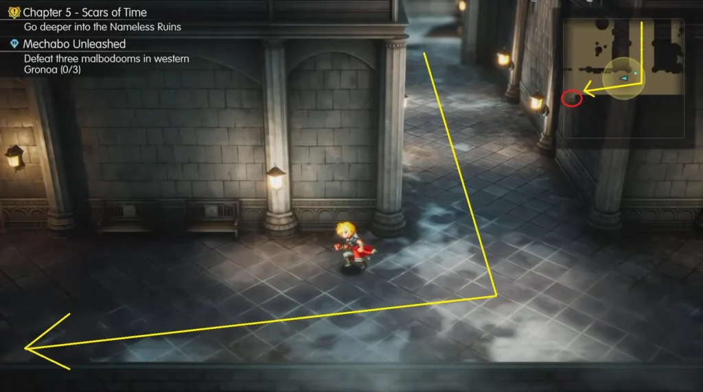 Final Fantasy Resonance Nameless Ruins Statue Locked Chest Riddle Solution Statue Puzzle Second Statue