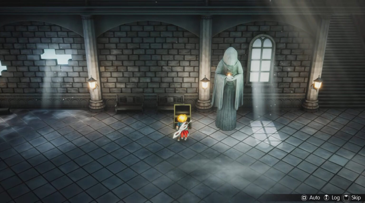 Final Fantasy Resonance Nameless Ruins Statue Locked Chest Riddle Solution Statue Puzzle