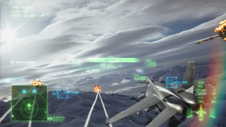 Ace Combat Air Craft Flying Image