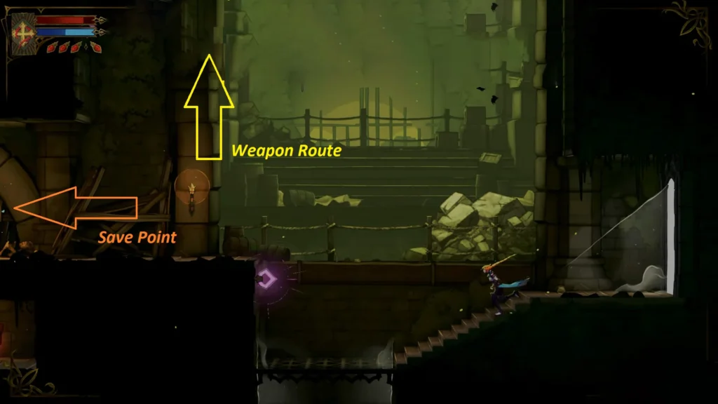 Castlevania Belmont Curse Cestus Map Route 4