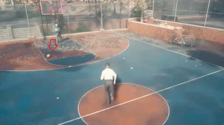 Control Resonant large resource crate under basketball hoop