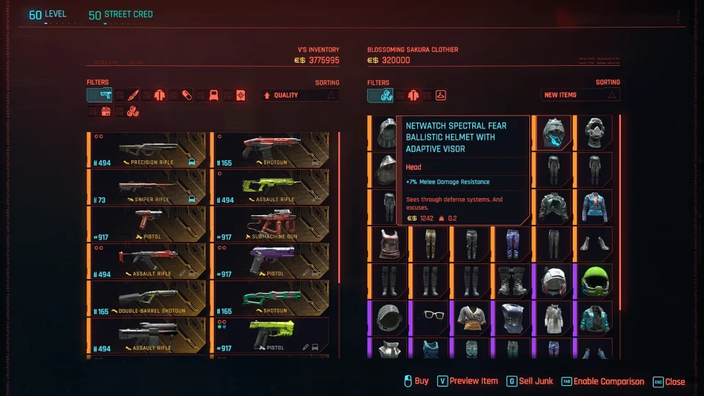Cyberpunk 2077 2.5 - All 4 Clothing Store Locations & Witcher Set Rewards | | GamesHorizon Cyberpunk 2077 Clothign Purchase Vendor
