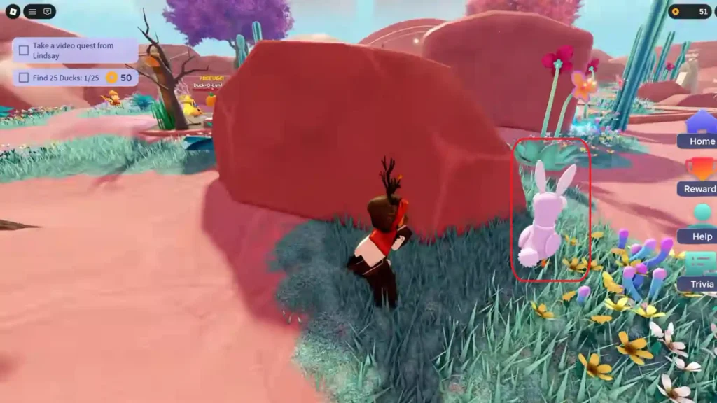 Duck 2 Location in Roblox Duck-O-Lantern Quest