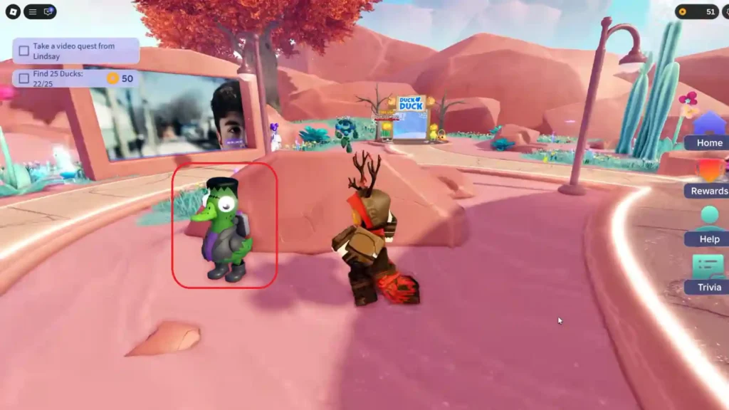 Duck 20 Location in Roblox Duck-O-Lantern Quest