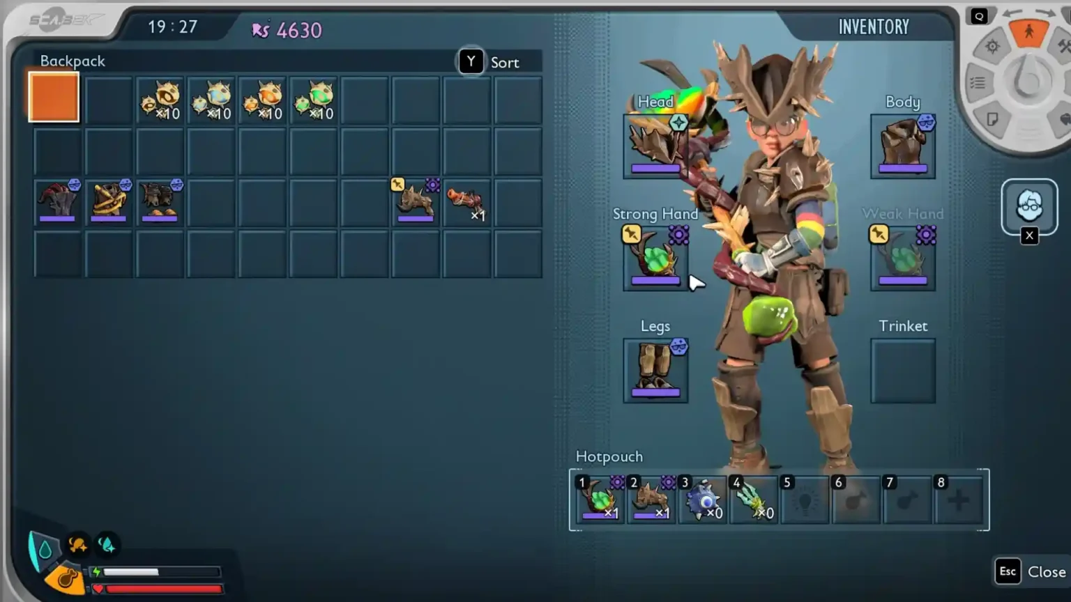 Grounded 2 Rot and Ruin Centi-Cultist Armor Set with Splinter Cannon