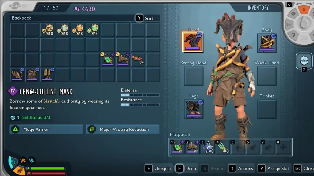 Grounded 2 Rot and Ruin Centi-Cultist Armor set