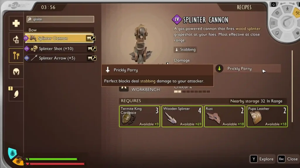 Grounded 2 Rot and Ruin Splinter Cannon
