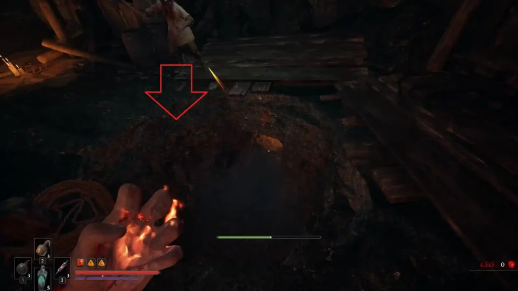 Hole in ground