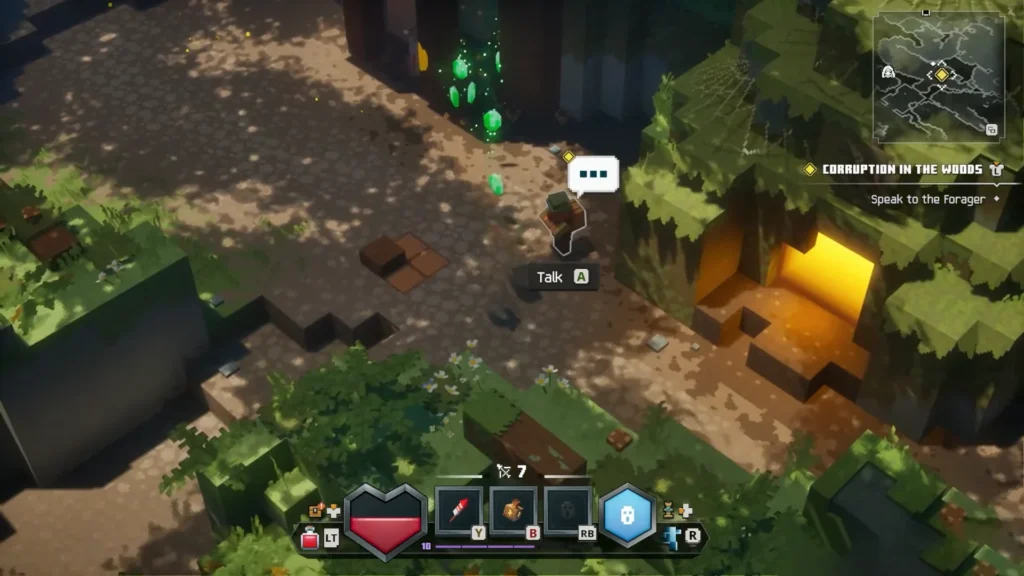 Minecraft Dungeons 2 Corruption in the Woods Spider Cave Howling Woods Foragers