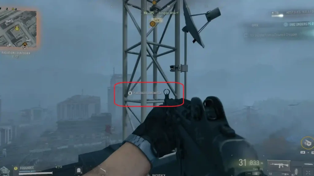 Modern Warfare 4 DMZ - How to Place Transmitters On Top of Radio Towers | Modern Warfare 4 DMZ | GamesHorizon Modern Warfare 4 DMZ final tower transmitter in La Grande Vie