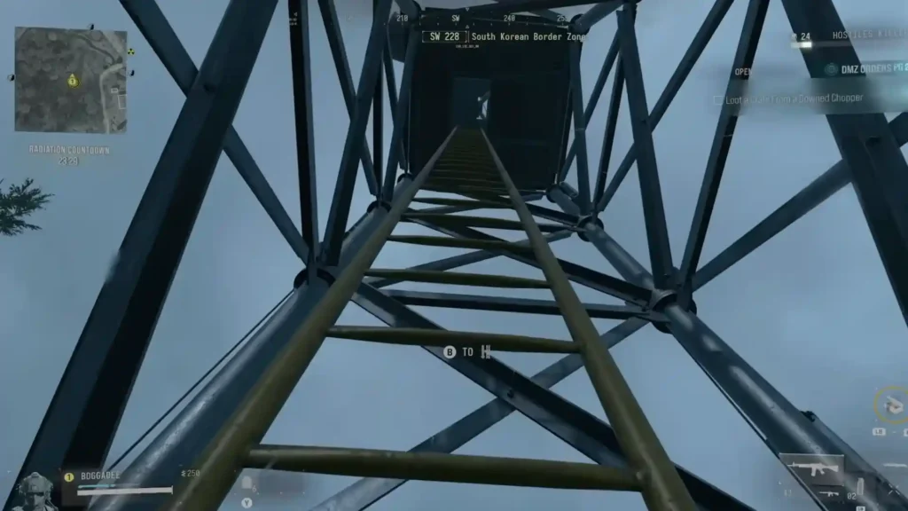 Modern Warfare 4 DMZ - How to Place Transmitters On Top of Radio Towers | Modern Warfare 4 DMZ | GamesHorizon Modern Warfare 4 DMZ radio tower climbing