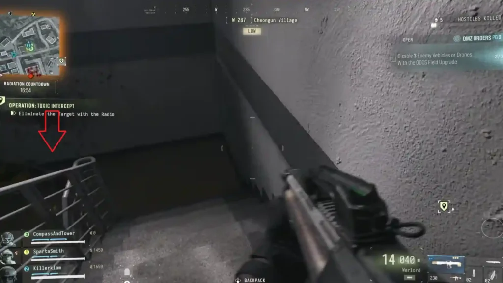 Modern Warfare 4 DMZ taking stairs to basement