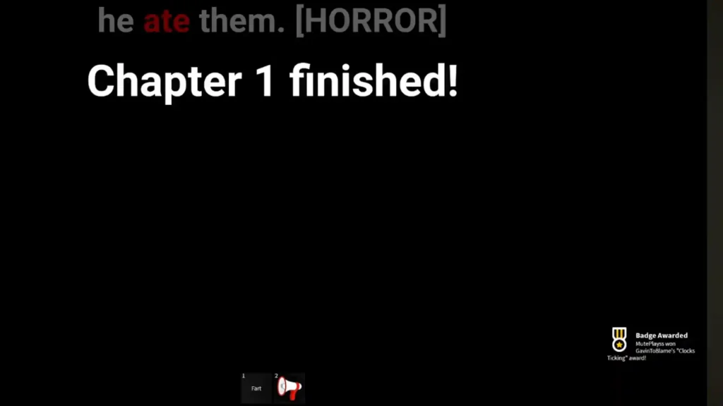 Clock's Clock's Ticking Badge in Roblox He Ate Them (Roblox)