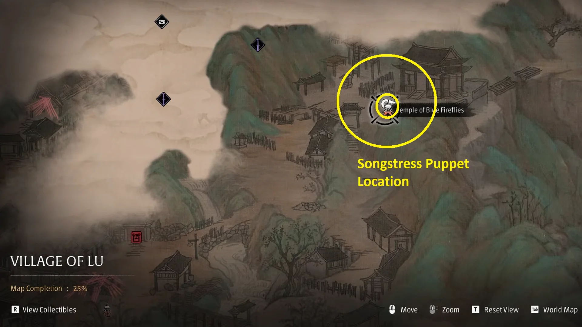 Phantom Blade Zero - A Puppet's Wooden Heart Walkthrough | | GamesHorizon Phantom Blade Zero A Pupet Wooden Heart Pt 1 Village of Lu Map