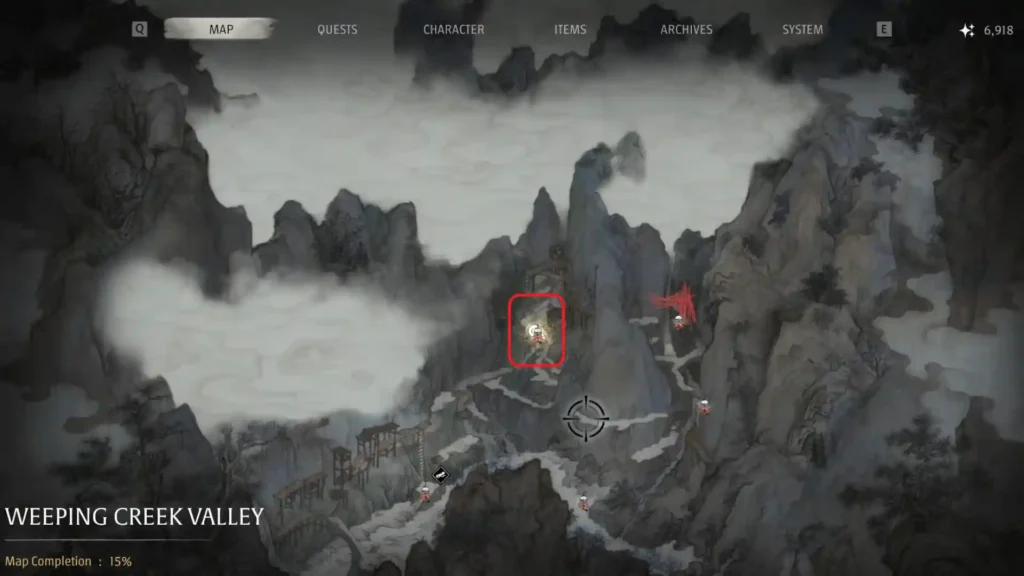Phantom Blade Zero - Weeping Creek Valley - All Sha-Chi Amber Shard Locations | Phantom Blade Zero | GamesHorizon Phantom Blade Zero Sha-Chi Fragment 1 Location