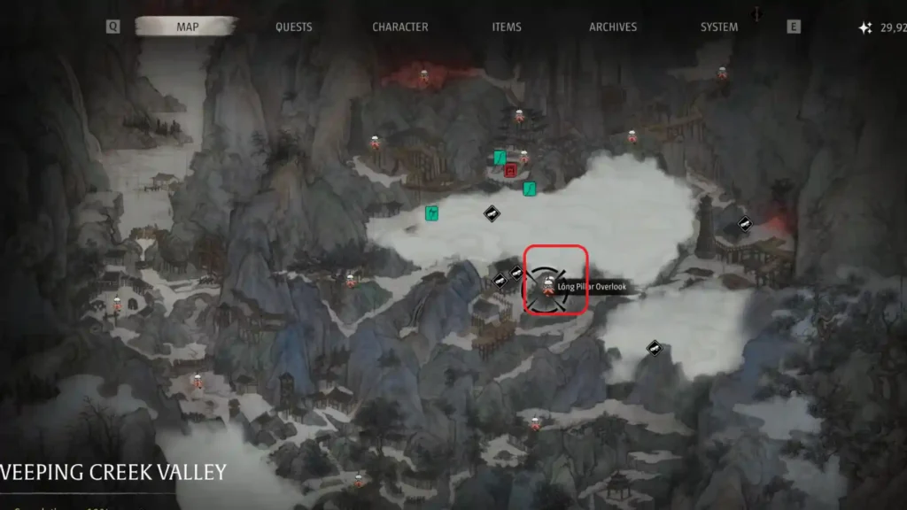 Phantom Blade Zero - Weeping Creek Valley - All Sha-Chi Amber Shard Locations | Phantom Blade Zero | GamesHorizon Phantom Blade Zero Sha-Chi Fragment 4 Location