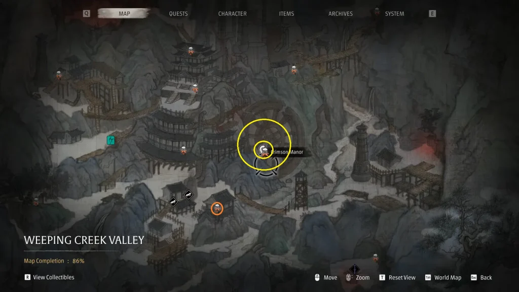 Phantom Blade Zero Weeping Valley Creek Map